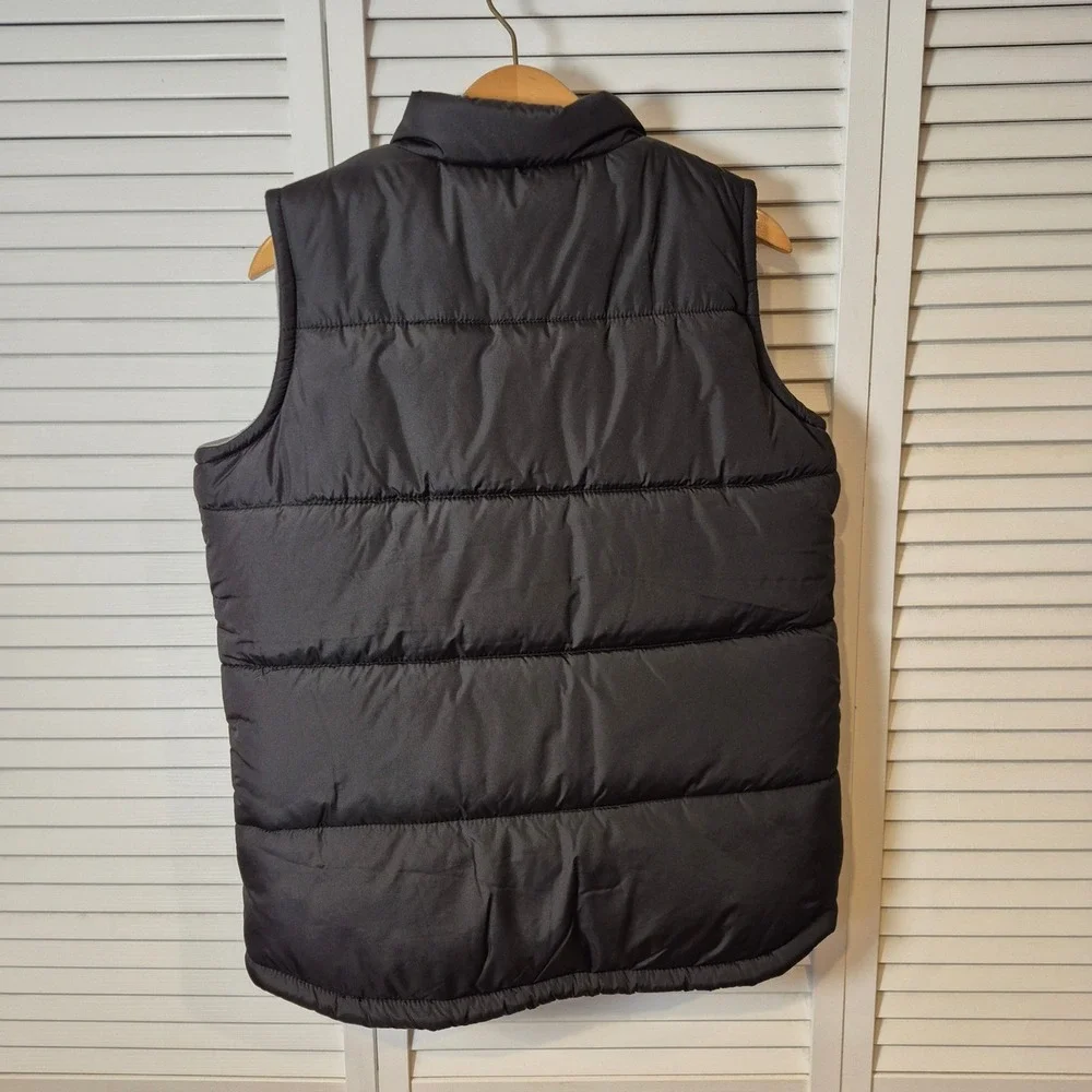 Old Navy Kids Black Puffer Vest Extra Large (14-16) Sleeveless Jacket Ski Winter